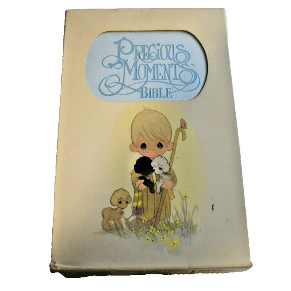 Precious Moments New King James Version Bible Keepsake Edition Blue Mist 1985